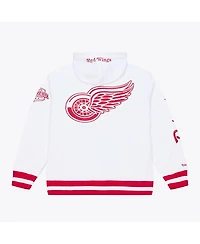 Mitchell & Ness Men's White Detroit Red Wings Arctic Fleece Hoodie
