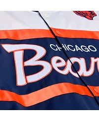 Mitchell & Ness Men's Navy Chicago Bears Head Coach Lightweight Full-Snap Satin Jacket