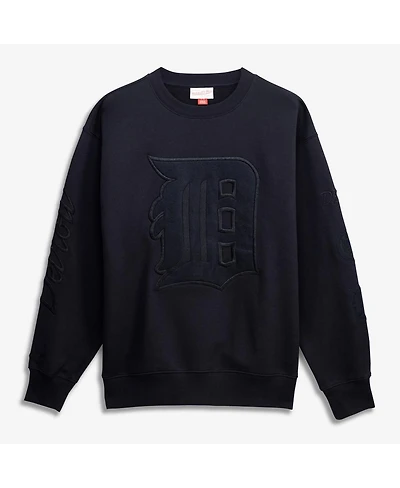 Mitchell & Ness Men's Black Detroit Tigers Phantom Fleece Crewneck Sweatshirt