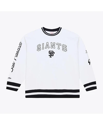 Mitchell & Ness Men's White San Francisco Giants Arctic Fleece Sweatshirt