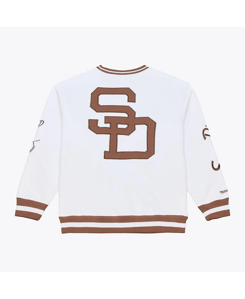 Mitchell & Ness Men's White San Diego Padres Arctic Fleece Sweatshirt
