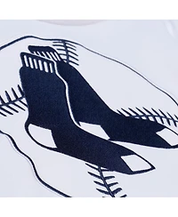 Mitchell & Ness Men's White Boston Red Sox Cooperstown Collection Fleece Hoodie