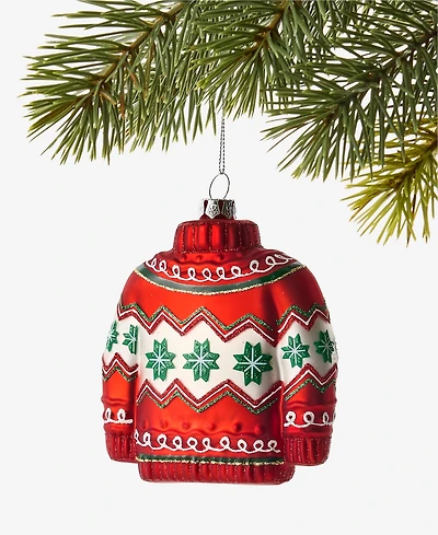 Holiday Lane Christmas Cheer Sweater Ornament, Macy's Exclusive