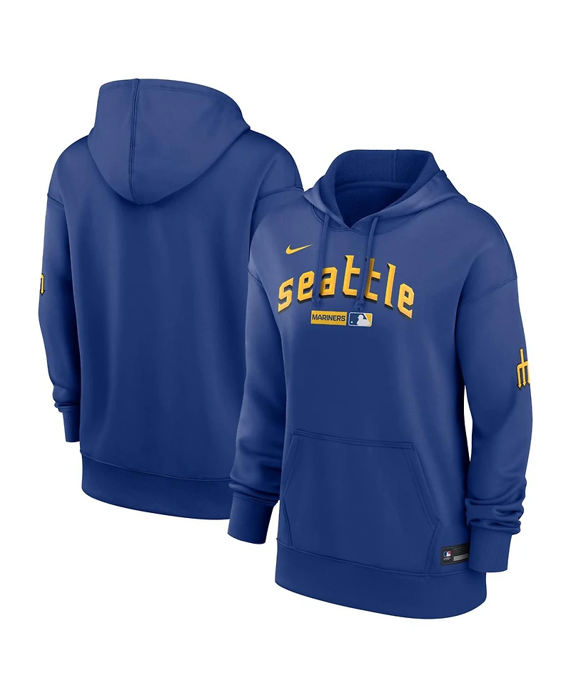 Nike Women's Royal Seattle Mariners Authentic Collection City Connect Therma Hoodie