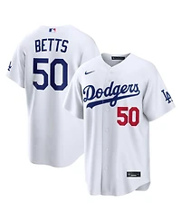 Nike Men's Mookie Betts White Los Angeles Dodgers Home Stadium Jersey