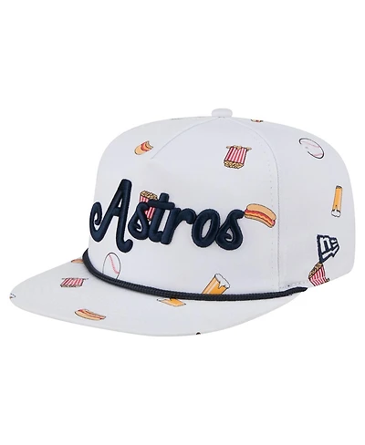 New Era Men's White Houston Astros Team Cheer Rope 19TWENTY Adjustable Hat