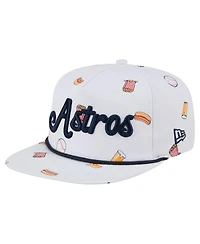New Era Men's White Houston Astros Team Cheer Rope 19TWENTY Adjustable Hat