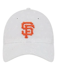 New Era Women's White San Francisco Giants Floral Mesh 9TWENTY Adjustable Hat