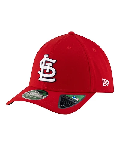 New Era Men's Red St. Louis Cardinals Player Replica 39THIRTY M-Crown Flex Hat