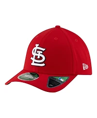 New Era Men's Red St. Louis Cardinals Player Replica 39THIRTY M-Crown Flex Hat