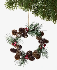 Holiday Lane Cozy Cabin Pinecone Wreath Ornament, Macy's Exclusive