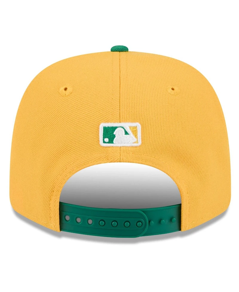 New Era Men's Gold/Green Athletics 2026 Spring Training 9SEVENTY Adjustable Hat