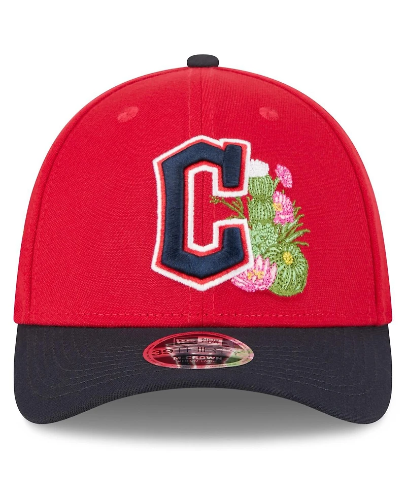 New Era Men's Red/Navy Cleveland Guardians 2026 Spring Training M-Crown 39THIRTY Flex Hat