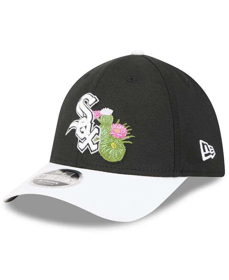 New Era Men's Black/White Chicago White Sox 2026 Spring Training M-Crown 39THIRTY Flex Hat