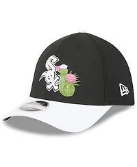 New Era Men's Black/White Chicago White Sox 2026 Spring Training M-Crown 39THIRTY Flex Hat