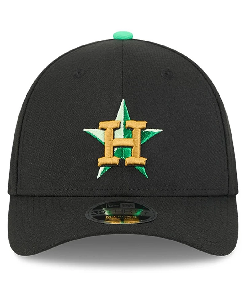 New Era Men's Black Houston Astros 2026 St. Patrick's Day 39THIRTY Flex Hat