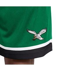 Starter Men's Kelly Green Philadelphia Eagles Throwback Power Play Mesh Shorts