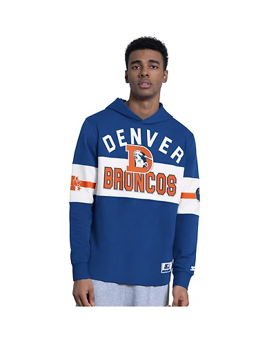 Starter Men's Blue Denver Broncos Fullback Jersey Hoodie