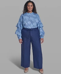Karl Lagerfeld Paris Plus Mid-Rise Pull-On Pants