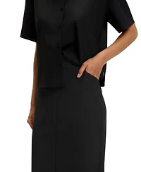 Boss by Hugo Women's Virgin Wool Pencil Skirt