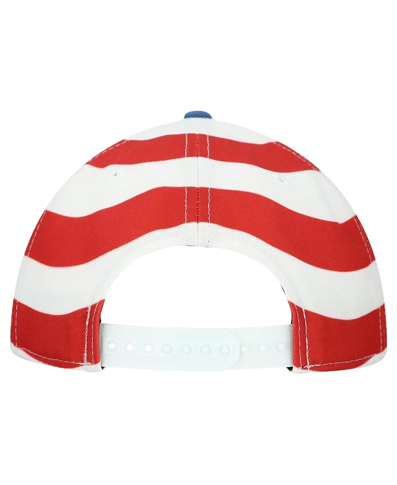 New Era Men's Blue Dale Earnhardt Coolera 9SEVENTY Flag Adjustable Hat