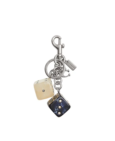 Coach Resin Split Key Dice Bag Charm