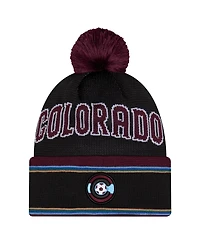 New Era Men's Black Colorado Rapids 2026 Jersey Hook Cuffed Pom Knit Hat
