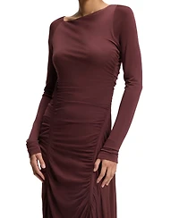 Boss by Hugo Women's Matte Jersey Gathered Detail Dress