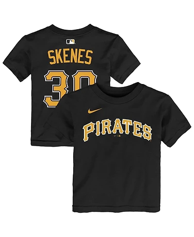 Nike Baby Boys and Girls Paul Skenes Black Pittsburgh Pirates Name Number T-Shirt
