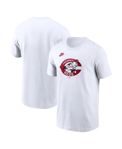 Nike Men's White Cincinnati Reds Cooperstown Collection Wordmark T-Shirt