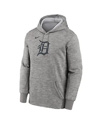 Nike Men's Heather Gray Detroit Tigers Primary Logo Therma Hoodie