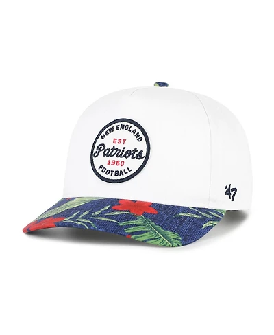 '47 Brand Men's White/Navy New England Patriots Beach Side Hitch Adjustable Hat