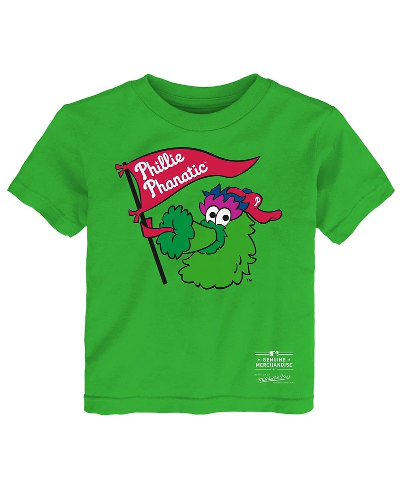 Outerstuff Toddler Green Philadelphia Phillies Phanatic For Kids T-Shirt
