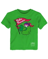 Outerstuff Toddler Green Philadelphia Phillies Phanatic For Kids T-Shirt