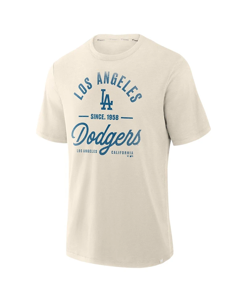 Fanatics Men's Tan Los Angeles Dodgers Stadium T-Shirt