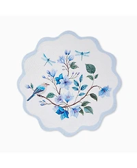 Avanti Bluebird Woven Braided Round Placemats, Set of 4