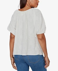Ruby Rd. Petite Textured Convertible Knit Top