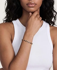 Ettika Everyday Crystal 18k Gold Plated Link Bracelet