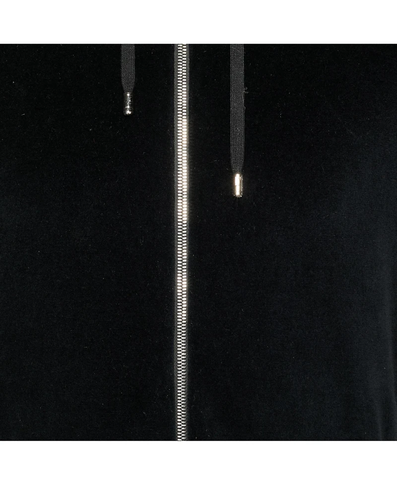 Pre-Owned Versace Men's Velvet Zip Up Medusa Hoodie