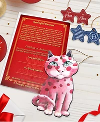 Designocracy Rainbow Cats Holiday Ornaments, Set of 3