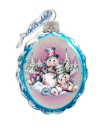 Designocracy Snowman Mercury Holiday Ornament