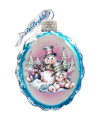 Designocracy Snowman Mercury Holiday Ornament