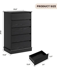 gaomon 5-Drawer Tall Dresser for Bedroom