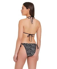 Red Carter Women's V-Neck Embroidered Bikini Top