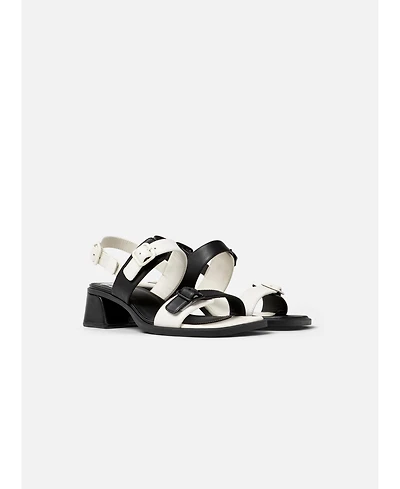 Camper Women's Kora Sandal Twins Leather 2-Strap Sandal