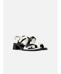 Camper Women's Kora Sandal Twins Leather 2-Strap Sandal