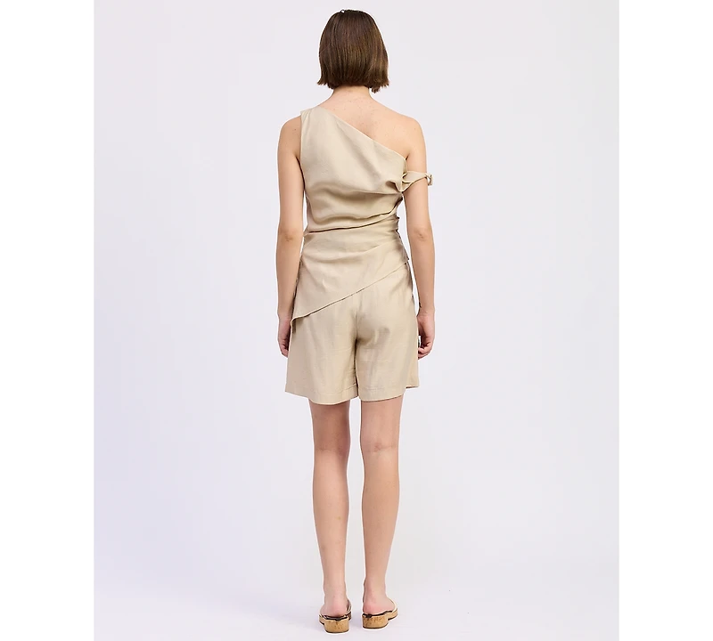 En Saison Women's One Shoulder Selma Top