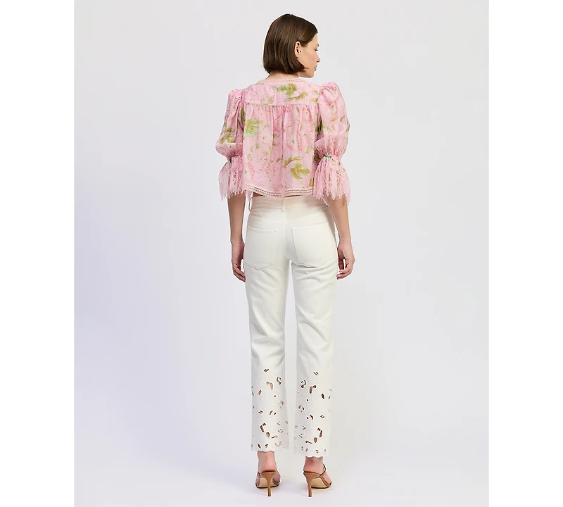 En Saison Women's Mid Rise Flared Bootcut Jeans