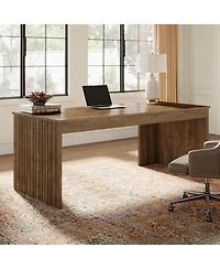 Tribesigns Modern Executive Desk, 63-Inch Large Office Computer Desk, Study Writing Table Workstation