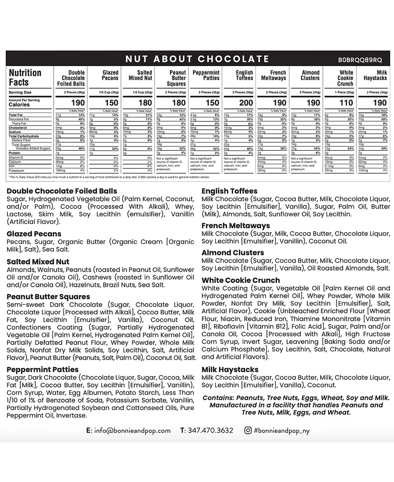 Bonnie & Pop Easter Chocolate and Nut, 29-Pc.